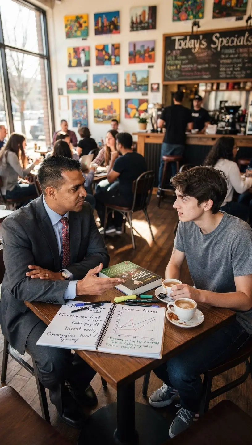 Táblázatok és pénzügyi jegyzetek egy oktatóanyagban.